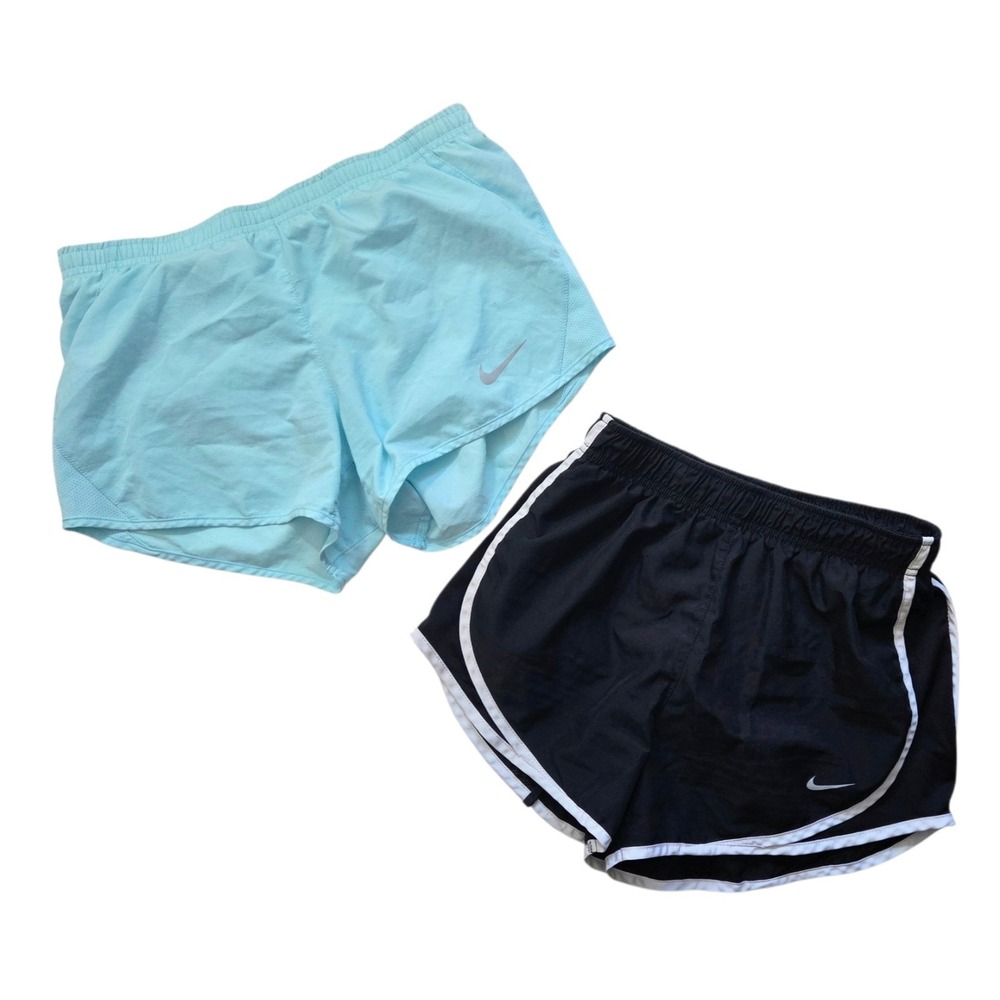 Lot of 2 Nike Athletic Active 2-in-1 Lined Running Shorts Women's S